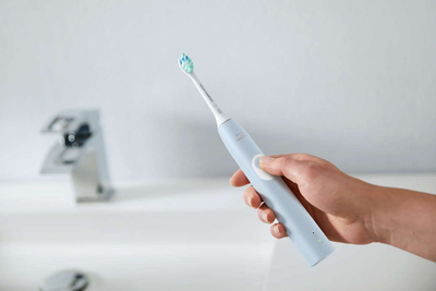 Furçë dhëmbësh elektrike Philips Sonicare ProtectiveClean 4300 HX6803/04, sonike, me sensor presioni, blu e çelët
