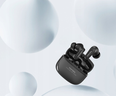 Bluetooth слушалки Tonsil TW50BT, безжични, црни