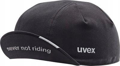 Kapelë biçiklete Uvex Cycling Cap, S M, me drita reflektuese, e zezë