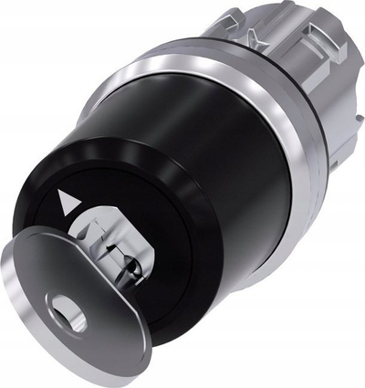 Çelës me kyç Siemens 3SU1050-5BF11-0AA0, 22mm, 2 pozicione O I, metalik