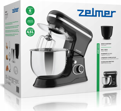 Mikser kuzhine Zelmer Planetary Mixer, tas 5L, 1200W, ngjyrë argjendtë