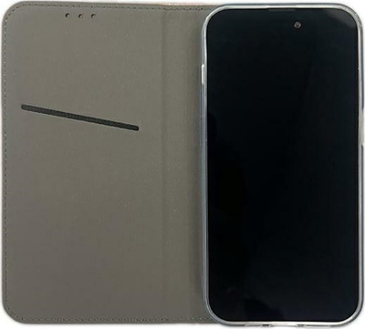 Mbulesë libri Smart Magnet për iPhone 15 Pro 6.1", me xhep për karta, rozë gold