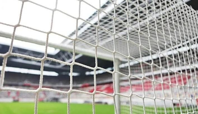 Rrjetë porte futbolli YakimaSport, 7.32 x 2.44 m, 4 mm, e bardhë