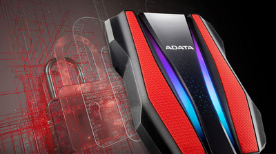 Disk i jashtëm ADATA HD770G, 1TB, USB 3.2, i zi e kuqe