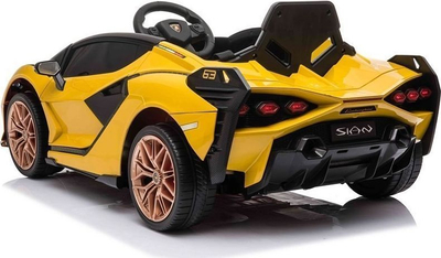 Електрична кола за деца Inna Lamborghini Sian, 110x58x32cm, 16kg, жолта