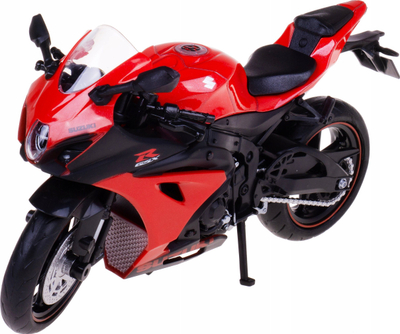 Model motorri Daff RMZ Suzuki GSX R1000R, shkallë 1:12, i kuq