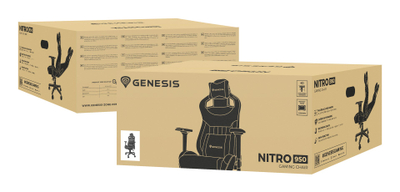 Karrige gaming Genesis Nitro 950, ergonomike, me rrota, e zezë