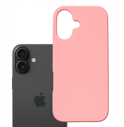 Këse mbrojtëse 3MK Hardy MagSilicone për iPhone 16, silikon, rozë