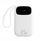 Power bank Baseus, 22.5W, 20000mAh, me kabllo USB C dhe Lightning të integruara, i zi