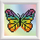Set mozaik me diamante Diamond Dotz Rainbow Butterfly Dante, tablo dekorative, shumëngjyrëshe