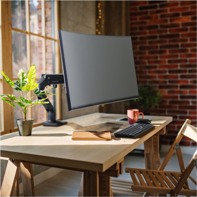 Krah monitori Ergotron HX Desk, deri 49", për tavolinë, i zi