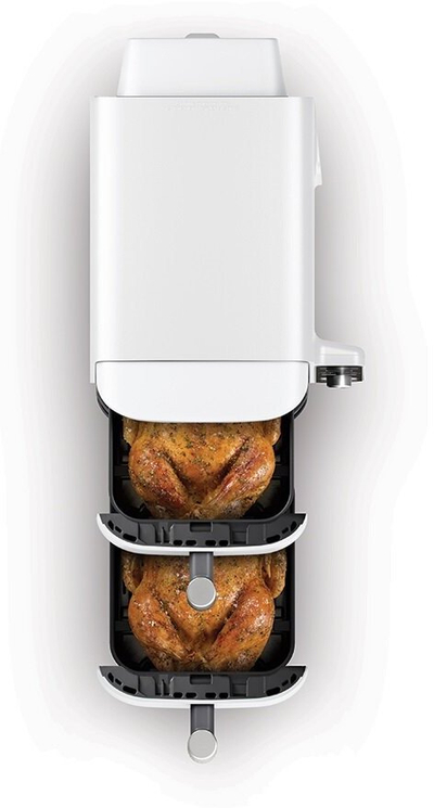 Fritezë me ajër Ninja Double Stack XL, dy sirtarë, 8.5L, e bardhë