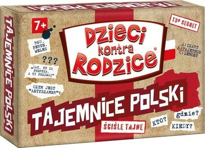 Lojë tavoline Kangaroo Children versus Parents Secrets of Poland, për familje, edukative, me shumë ngjyra