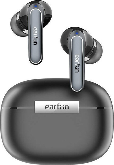 Kufje TWS EarFun Air2, pa tela, me kuti karikimi, të zeza