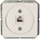 Prizë rrjeti Vila DATA SOCKET 1xRJ45 R TA LX, murale, e bardhë
