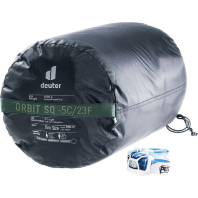 Qese gjumi Deuter Orbit SQ -5°, 195cm, -5°C, jeshile e errët