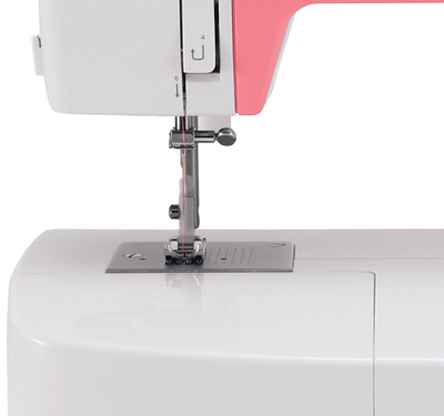 Makina qepëse Singer Semplice 3210, mekanike, për fillestarë, e bardhë rozë