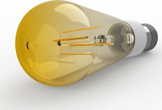 Llambë smart Yeelight Filament E27, 6W, 2000K, transparente