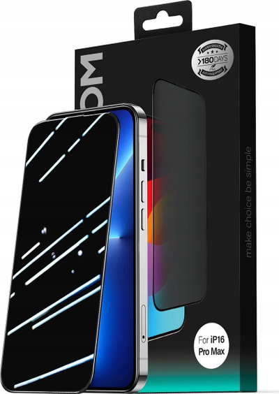 Mbajtës ekrani Joyroom JR-MLG0282, xham i temperuar 0.33mm, për iPhone 15 Plus, i zi