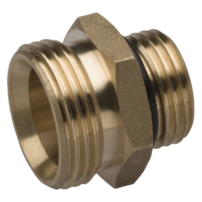 Nipëll bronzi FERRO, 3/4" x 1/2", unazë O-ring e verdhë