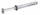 Ѕиден прицврстувач Fischer FX-L Hammer-in 8x120 mm, впуштена глава, пластична кутија 25 парчиња