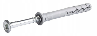 Ѕиден прицврстувач Fischer FX-L Hammer-in 8x120 mm, впуштена глава, пластична кутија 25 парчиња