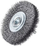Furçë rrethore teli Milwaukee S6 70x9, çelik i valëzuar 0.3 mm, set 3 copë