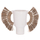 Vazo dekorative HomeMarkt Alica HM4668.02L, terrakotë, 64x22x38cm, e bardhë