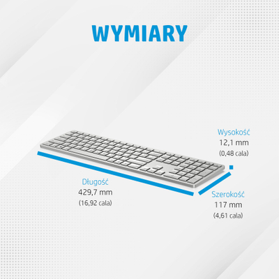 Tastierë pa tela HP 970 Programmable, wireless, me ndriçim, e zezë