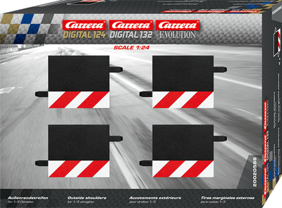 Aksesor pistë Carrera Shoulder for straight 1/3 GCX3411, set me 4 copa, shumëngjyrësh