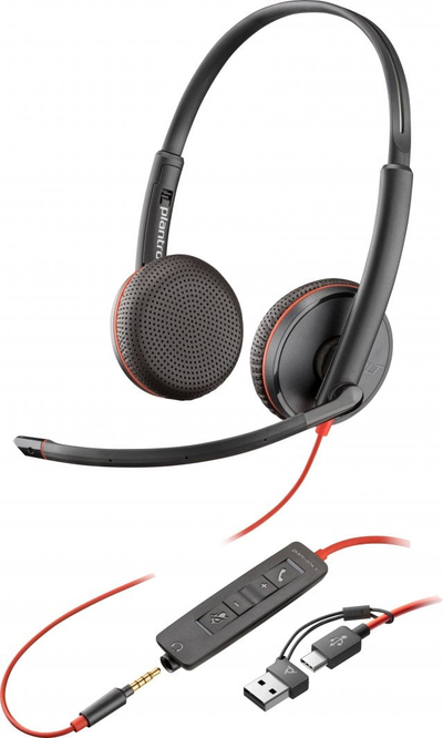 Kufje HP Poly Blackwire 322, të zeza