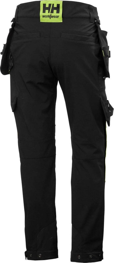 Pantallona pune Helly Hansen Magni Evo Cons, 4-way stretch, për goca, të zeza