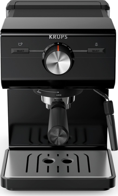 Makineri espresso Krups Authentic C50, me avull qumështi, depozitë e madhe uji, e zezë