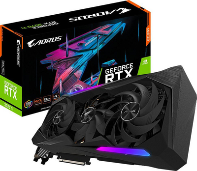 Kartë grafike Gigabyte Aorus GV-N307TAORUS M-8GD, GeForce RTX 3070 Ti Master, GDDR6X, 8 GB RAM, 324 mm