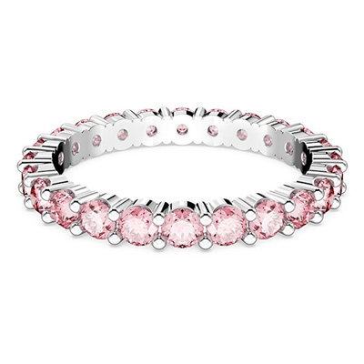Unazë për femra Swarovski 5658852, e argjendtë/rozë