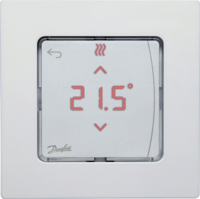 Termostat muri Danfoss Icon2, 24 V, për ngrohje dyshemeje, i bardhë