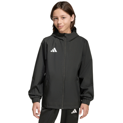 Jaka për fëmijë Adidas Entrada 22 All Weather Jr IK4013, e papërshkueshme nga uji, poliestër i ricikluar, e kuqe
