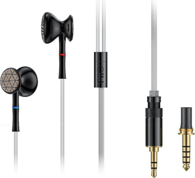 Kufje me tela FiiO FF3S, earbuds të hapura, driver 14.2mm, të zeza