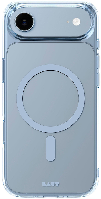 Kapak telefoni Laut Crystal Fluro për iPhone 17 Air, transparent, blu e çelët