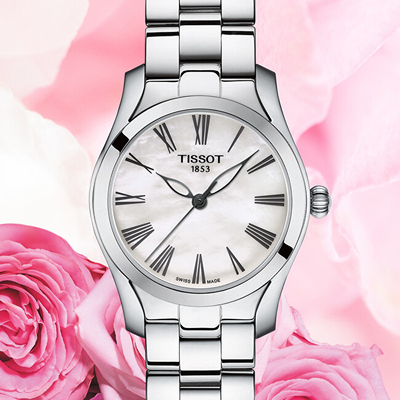 Orë për femra Tissot T-Lady T-Wave T112.210.11.113.00, e argjendtë