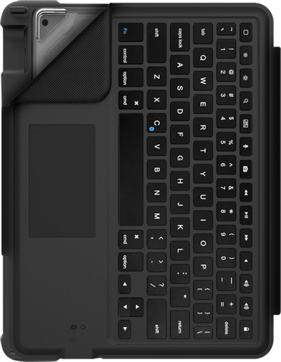 Tastierë STM Dux me folio, me trackpad, për tablet, e zezë
