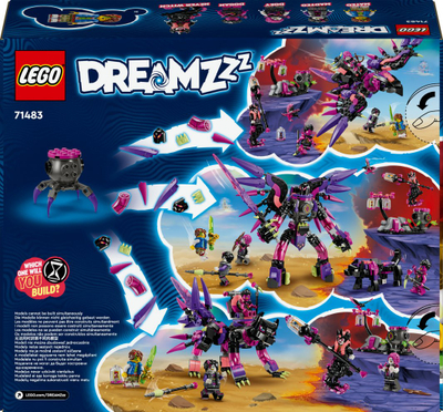 Set lodër LEGO DREAMZzz 71483 Never Witch’s Nightmare Creatures, seri ndërtimi kreativ, për fëmijë 9+