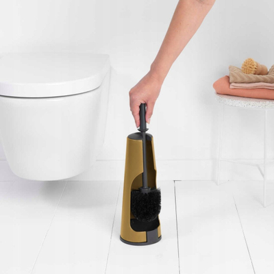 Furçë WC me mbajtëse Brabantia Renew, model 255182, warm gold