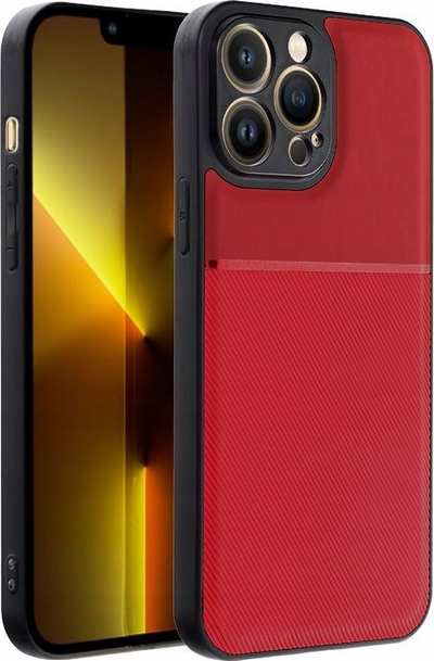 Maskë telefoni Noble për iPhone 14 Plus, mbrojtëse, magnetike, e kuqe