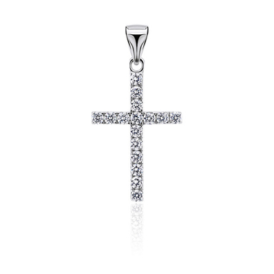 Pendant për qafore Brilio Silver, i argjendtë / transparent