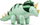 Balon folje dinosaur Triceratops, 93cm, me ajër, shumëngjyrësh