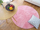 Tapet rrumbullak Strado Round Rug Rabbit 160x160, push sintetik, antirrëshqitës, rozë Sakura
