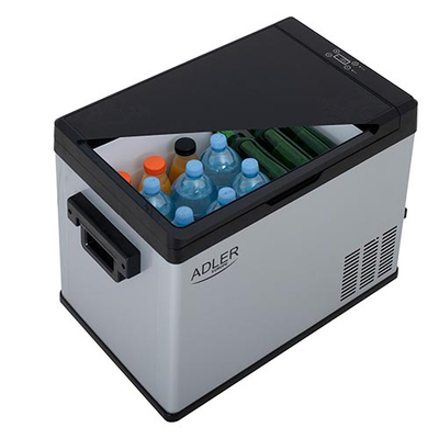 Frigorifer turistik Adler AD 8091, 25L, kompresor, e zezë/hirtë