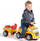 Kamion lodër me rimorkio Smoby Super Builder FA706C, ride on, me set rëre, i verdhë