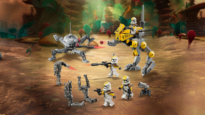 Сет играчка за градење LEGO 327th Star Corps Clone Troopers Battle Pack, акциона фигура, многубојна